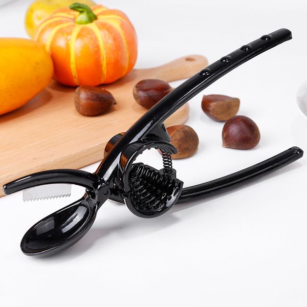 

black metal chestnut opener nut shell cracker walnut pliers peeler kitchen tool