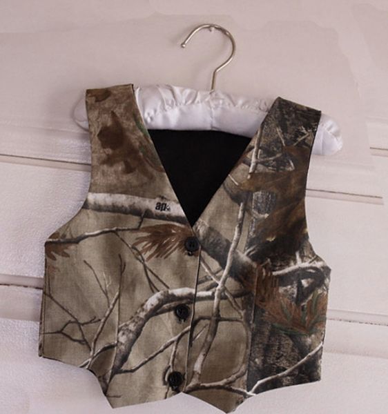 

babay boy camo tuxedo vest camouflage formal vests for kids custom make ing, Blue