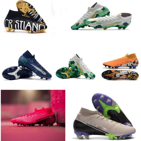 

mens high future lab football boots mercurial superfly vii 360 elite fg soccer shoes neymar acc superfly 7 cr7 outdoor soccer cleats