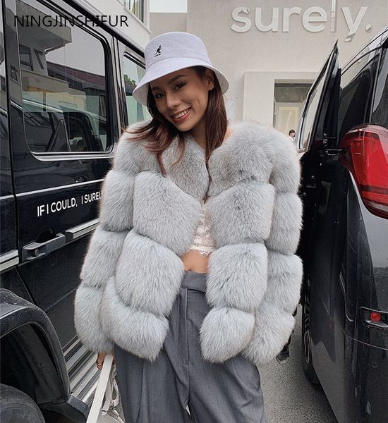 

new brand imported fur grass coat female short section winter new short paragraph fur coat, Black