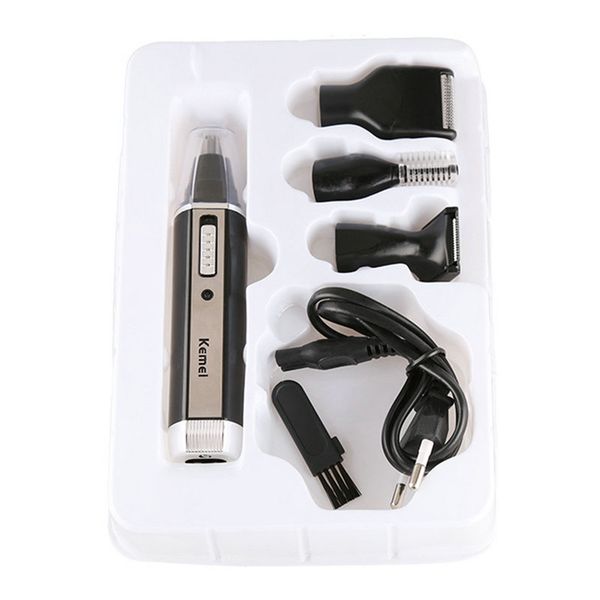 

kemei professional rechargeable nose mejor manera de recortar el pelo de la nariz eyebrow knife four in one km-6630 bapis