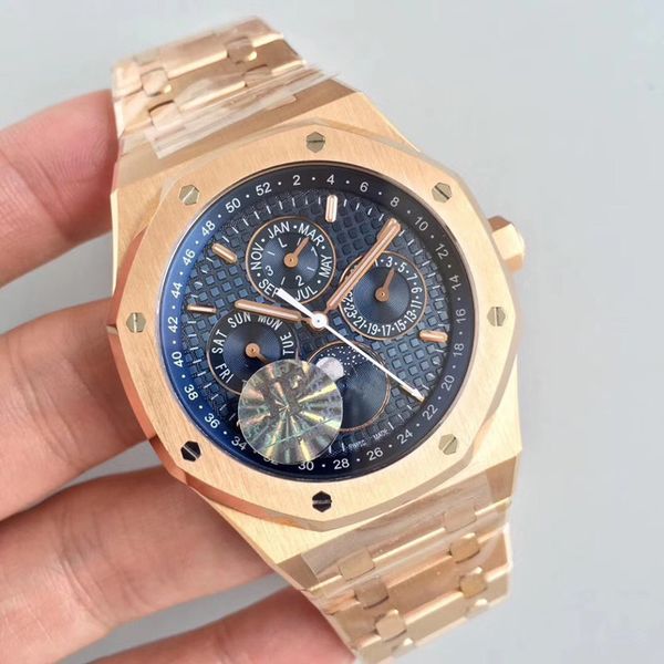 

jf luxury men's diamond watch waterproof 5134 movement designer watches luxury mens watches reloj de lujo, Slivery;brown