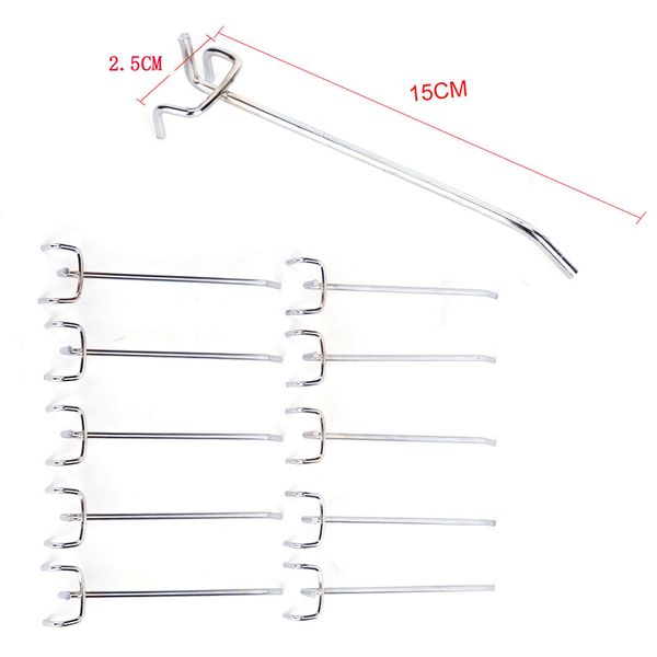 

10pcs 5/10/15cm storage pegboard hooks assortment organizing hanger clothes-rack