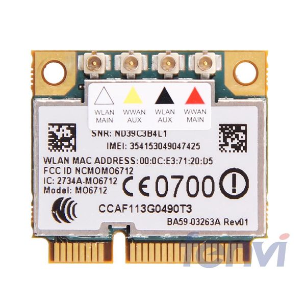 

вариант gtm671w mo6712 мини-pci-e для 3g беспроводной сети wwan беспроводной wlan карты с поддержкой hsdpa, gps и wcdma в умц края модуль gs