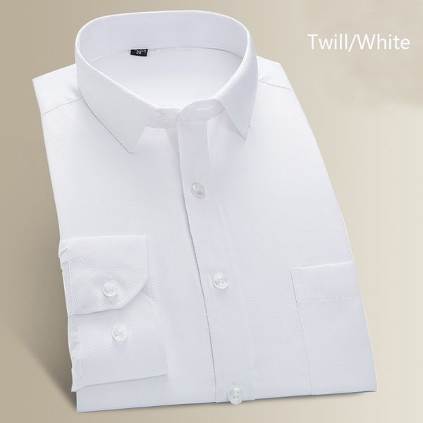 

spring&autumn men's business dress shirts plus size male formal button-down collar shirt fashion style men's casual dress shirt, White;black