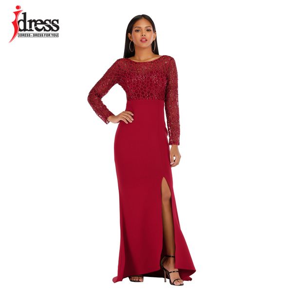 

idress высокого качества sukienki элегантных женщин bodycon пром robe longue femme sexy осень backless с длинным рукавом sequined макси плат, Black;pink