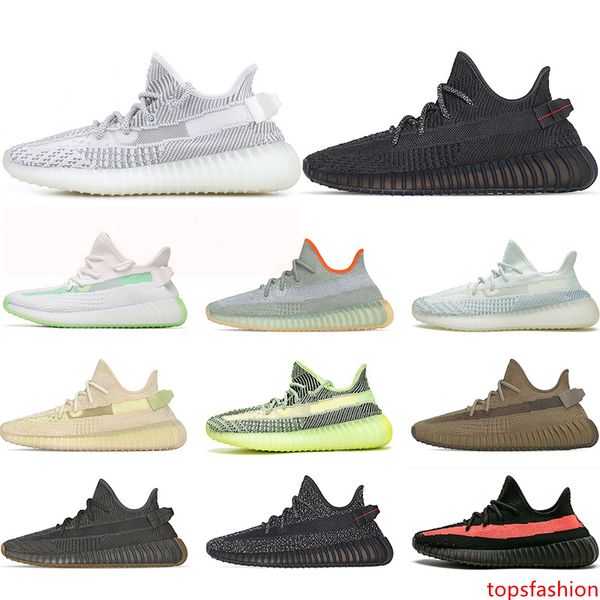 

men women running shoes yecheil yeezreel yeshaya cloud white cinder black static reflective mens sneakers size 36-47 wholesale