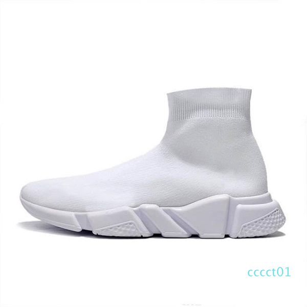 

2020 designer sock speed trainer triple platform shoe black white men women fashion sneakers glitter fashion mens casual shoes 36-45 ct01