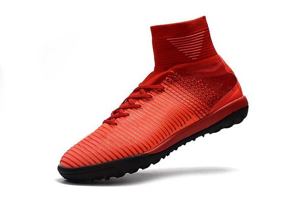 

2019 mens/woman/kids football boots superfly v tf/ic/fg red black soccer shoes