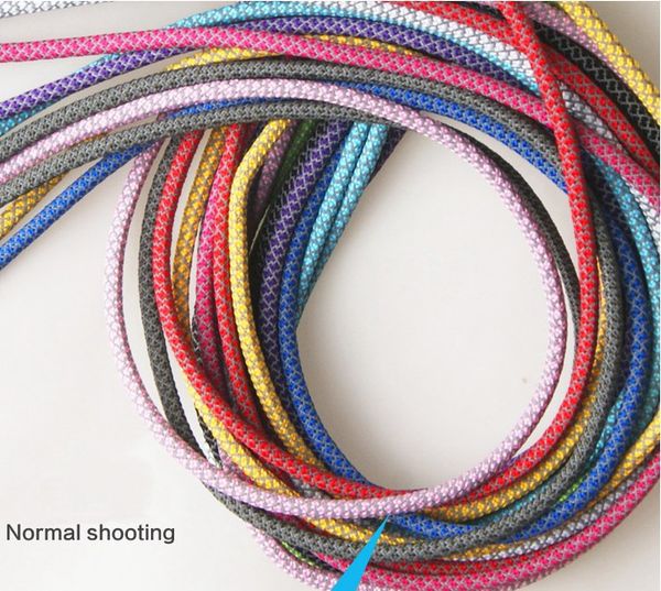 

1 pair round shoelaces 3m reflective shoe laces boot laces sneaker shoelace 19 colors length 100cm 120cm 140cm 160cm, White;pink
