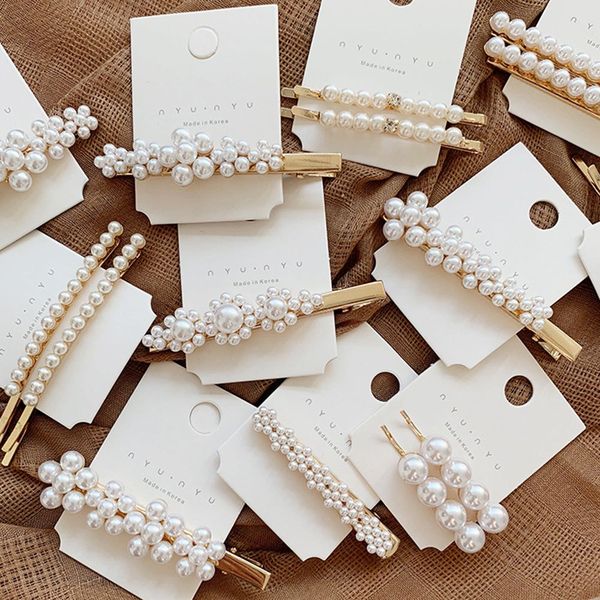 

4pc et women fa hion pearl hair clip comb pin barrette hairpin headdre hair clip tyling tool acce orie 01