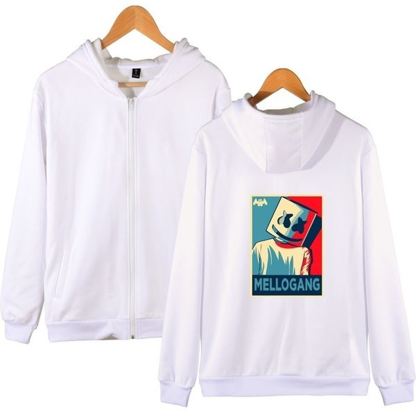 

хип-хоп 3d печати marshmello молния толстовки harajuku граффити с длинным рукавом толстовка мужские женские дизайнерские толстовки пуловер j, Black