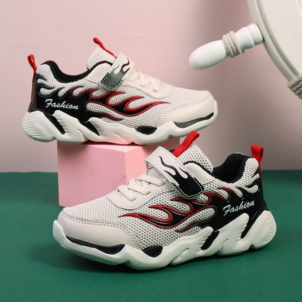 

children's sneakers running shoes boys sneakers tennis basket shoes fashion breathable comfortable walking shoes t200604, Black;red