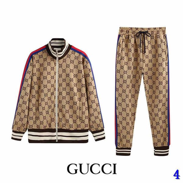 

men designer tracksuit brand two pieces sweater jacket track pant tag and label kanye west hiphop streetwear wholesale asia size 024, Gray