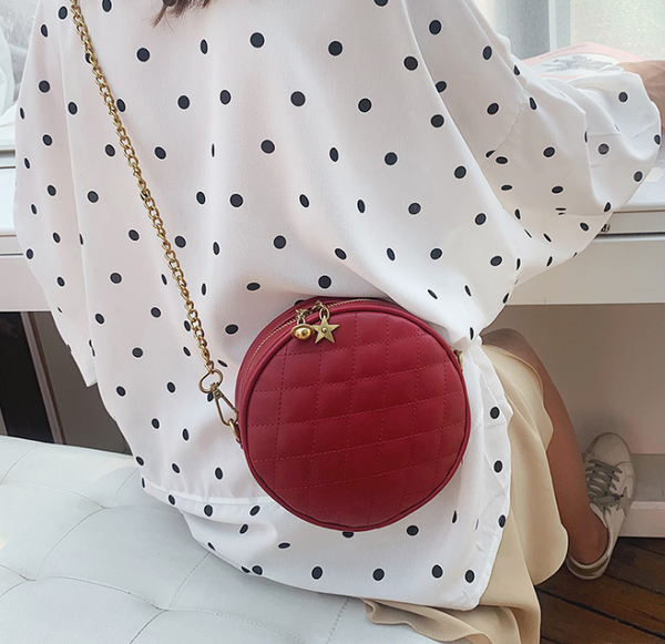 

crossbody bags for women small bags circle cell phone pouch satchel chain bag shoulder round bag for ladies girls
