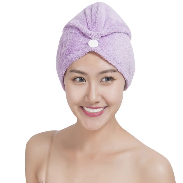 

новый 5 цветов магия девушки сушки волос шляпа быстросохнущие полотенца леди тюрбан микрофибры ткань абсорбент шапочка для душа полотенце