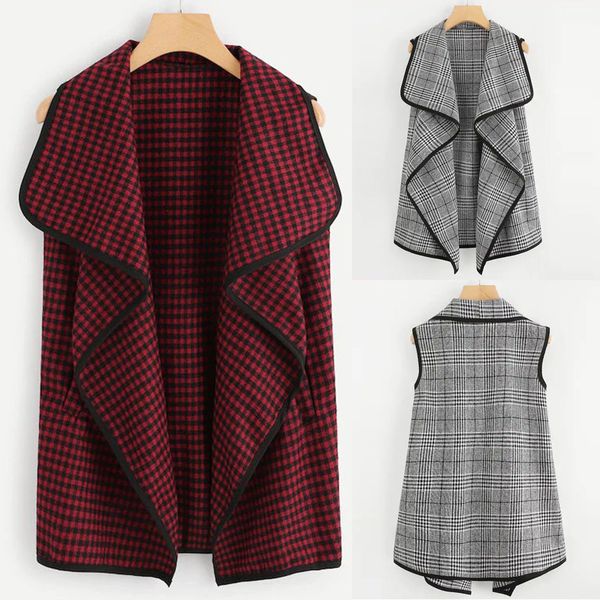 

женщины свитер кардиган плед open front рукавов пальто куртки parka outwear кардиган пальто верхняя одежда высокого качества женщин 2019, Black;white