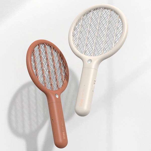 

mini electric mosquito swatter usb rechargeable led powerful portable fly insect zapper racket killer unti-mosquito household supplies