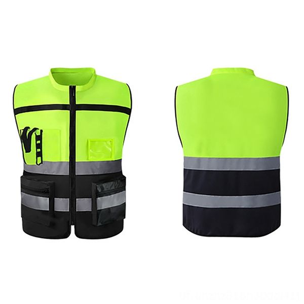 

running cycling construction site outer wear reflective vest high visibility wear athletic & outdoor apparel multi pocket safety gear outdoo, Gray;blue