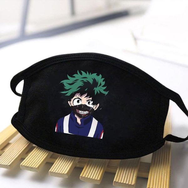 

death note mask my hero academ mouth-muffle mask washable black mask causal outwear windproof anti-dust nmcgj