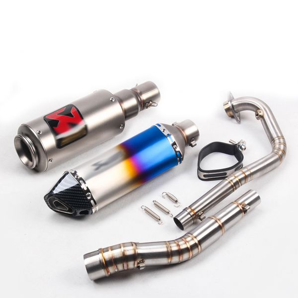 

motorcycle scooter modified curved beam exhaust muffler for yamaha y15 y15zr exciter 150 straight row fried street exhaust pipe