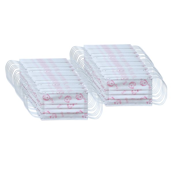 

50pc kids disposable anti spitting mouth mask outdoor safety protective mask