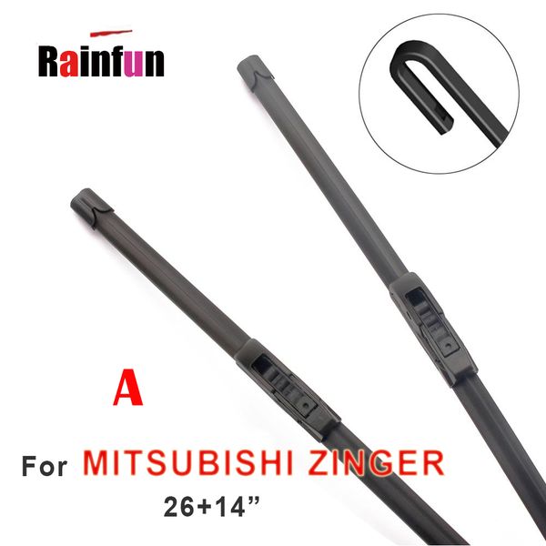 

rainfun front and rear wiper blade for mitsubishi zinger , b-14b rear arm blade , 14" wipers