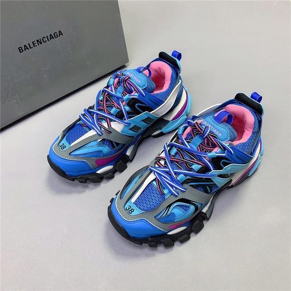 

paris dad shoes three generations 3.0 men and women couples led lights glow popular women's shoes casual men's shoes 01, Black