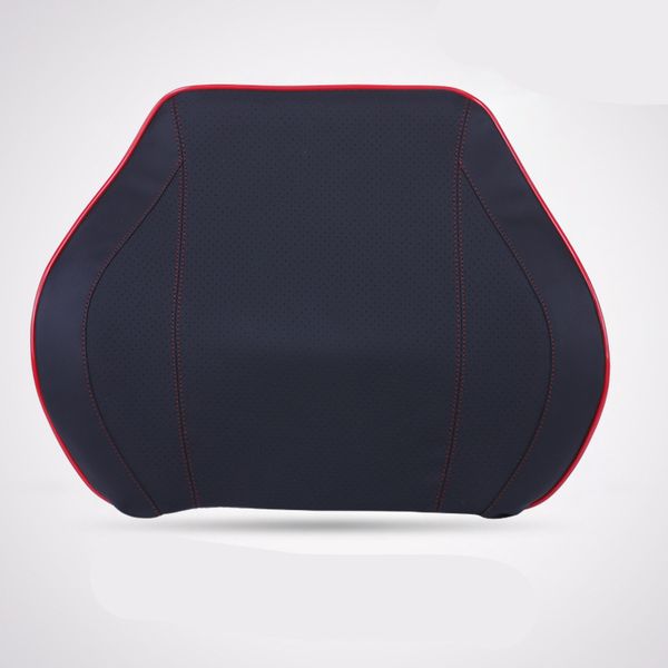 

car seat back support lumbar support for car memory foam leather accessories interior office chair back pillow