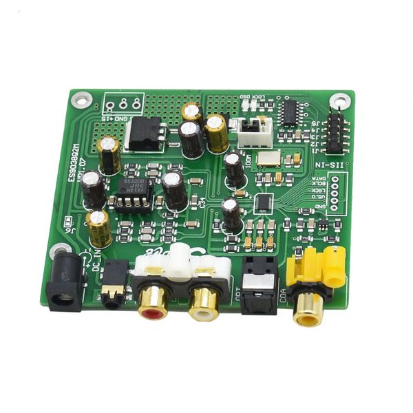 

q9038 q2m assemble parts es9038q2m i2s dsd fiber coaxial input decoder board dac audio finished board