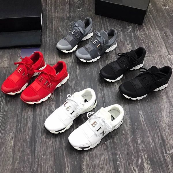 

popular style metal stock elements platform original single tide brand men casual shoes latest fashion flat sneakers men trainers, Black