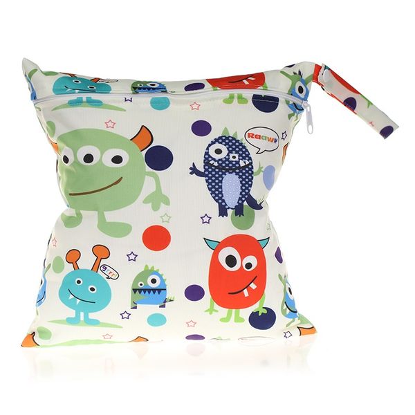 

chooec] 2020 new wet bag washable reusable cloth diaper small size:28x30cm nappies bags waterproof swim sport travel carry bag
