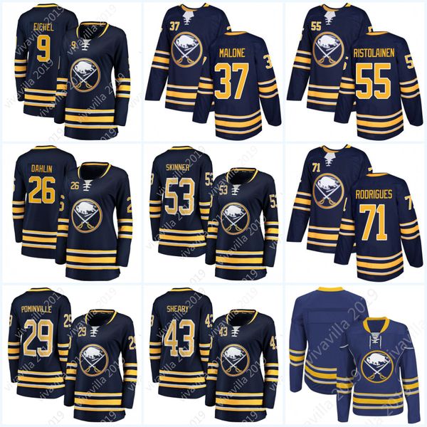 

Womens 9 Jack Eichel Buffalo Sabres Third Jersey 53 Jeff Skinner 29 Jason Pominville 26 Rasmus Dahlin 55 Rasmus Ristolainen 71Evan Rodrigues