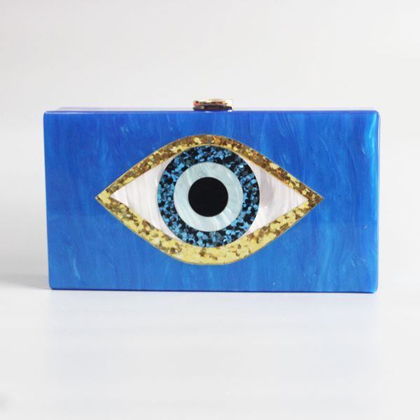 

fashion marble acrylic bags vintage women messenger bags evil eye evening clutch party prom handbags wedding party wallet
