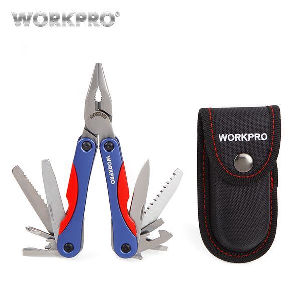 

workpro 15 in 1 multi tools outdoor camping tools multi plier knife survival gear