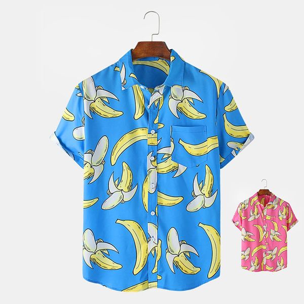 

mens short shirt loose hawaii flower shirt beach couple fashion bohemian vintage man clothes casual fashion short sleeve, White;black