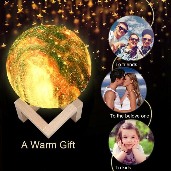 

3d print star moon lamp colorful change touch usb led night light kids bedroom decor birthday gift galaxy lamp