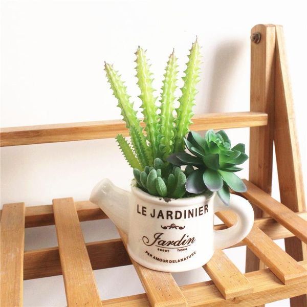 

cute ornamental decor greenery potted plants artificial succulent bonsai cactus
