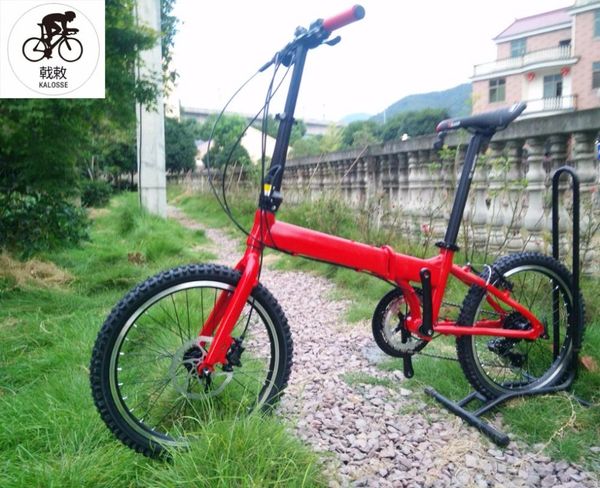 

kalosse diy colors alloy children mountain bicycle v/hydraulic brakes 14/18/20 speed 20 inch folding mountain bike