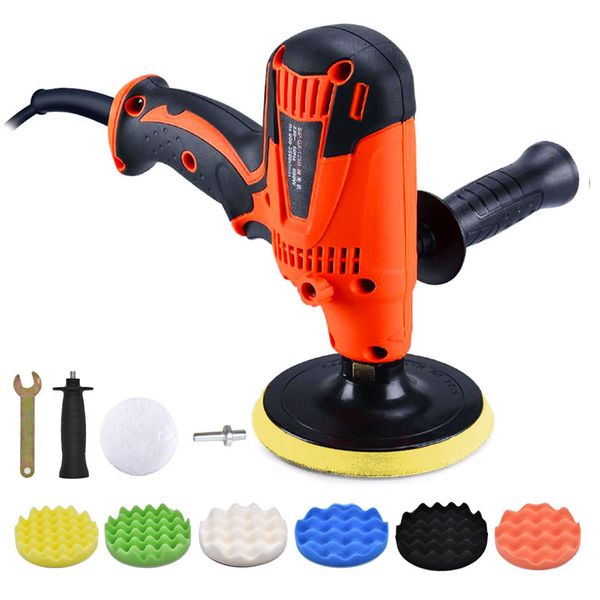 

goxawee electric polisher machine car polisher grinder 6 speed sanding machine waxing coating and cleaning tools car accessories