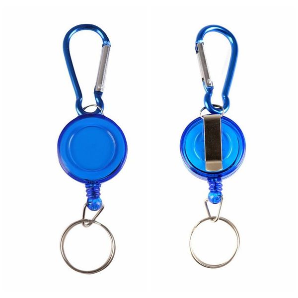 Ferramenta de pesca Corda Fita Métrica Keychain portátil mosca do rio Corrente pesca retrátil Reel crachá Barco de pesca mosquetão Chaveiro