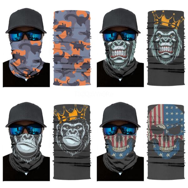 

shipping american flag face shield for neck gaiter headwear magic skull scarf bandana headband for motorcycle cycling fishing ski #622, Blue;black