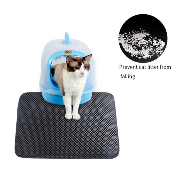 

cat beds & furniture litter mat box pads nest cage double layer waterproof anti splash bedding doormat easy clean scatter control for gato
