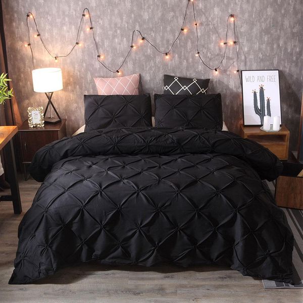 

bedding sets duvet cover quilt cover pillow case bedding set luxury black new