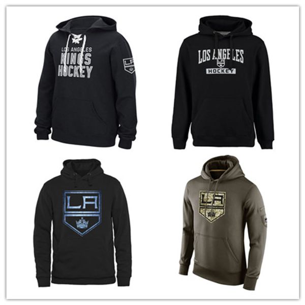 

los angeles kings mens sweatshirt salute to service sideline therma performance pullover hoodie black olive hockey jersey ing