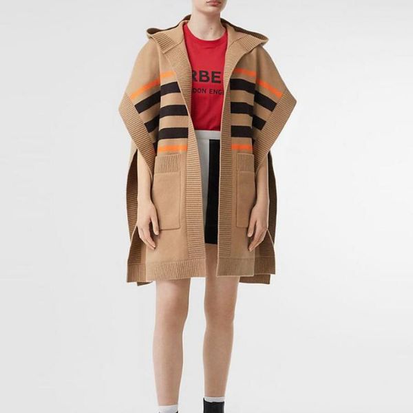 

z-zoux women sweater irregular v-neck stripe color matching cardigan women asymmetry long knitting coats 2019 new fashion loose, Black