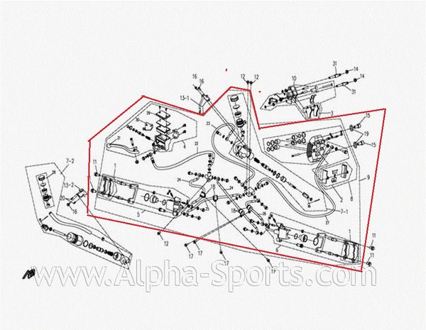 

hydraulic brake comp fit for cfx6/cfuu550 parts code is 9010-0801a0