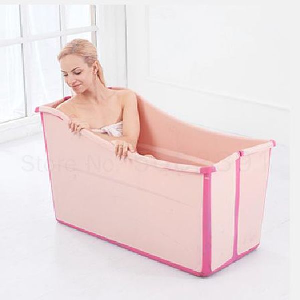 

children's double bathtub folding enlarged heat preservation bathtub net red foldable baby plastic bathtub household