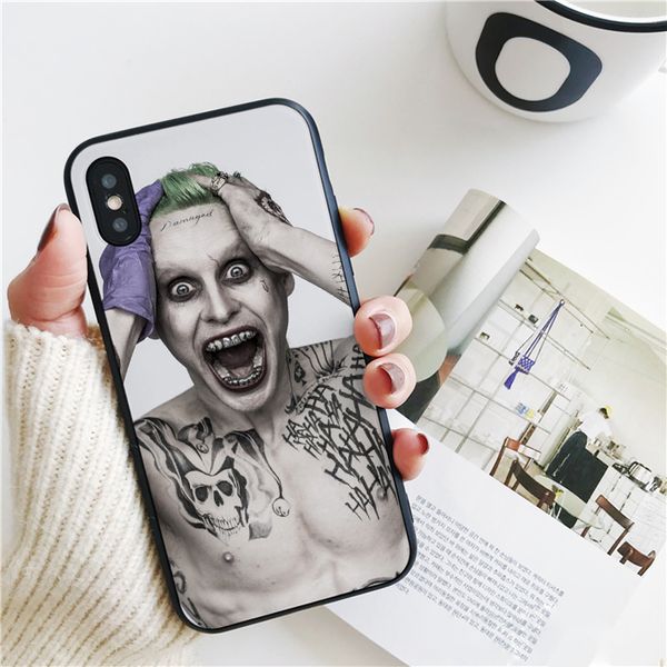 

capa luxury suicide squad joker cover for iphone 11 pro xs max xr case for iphone 8 7 6s plus 5s se case soft silicone cover.