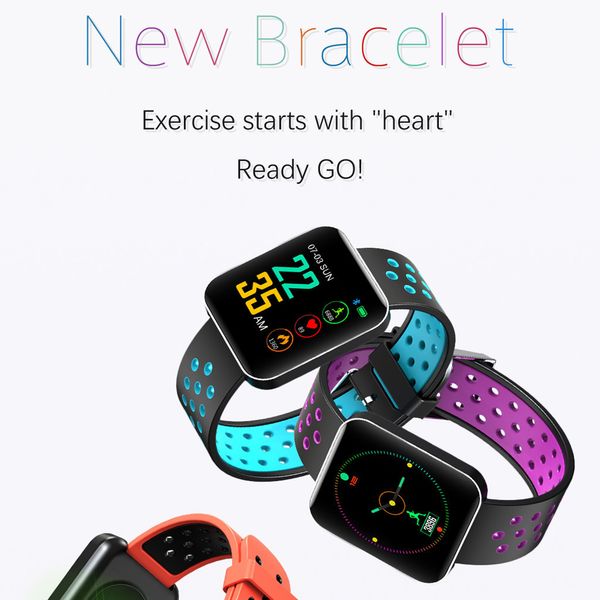 

1.54 inches heart rate activity step music control smart watch bracet kids women men waterproof bluetooth sport blood pressure